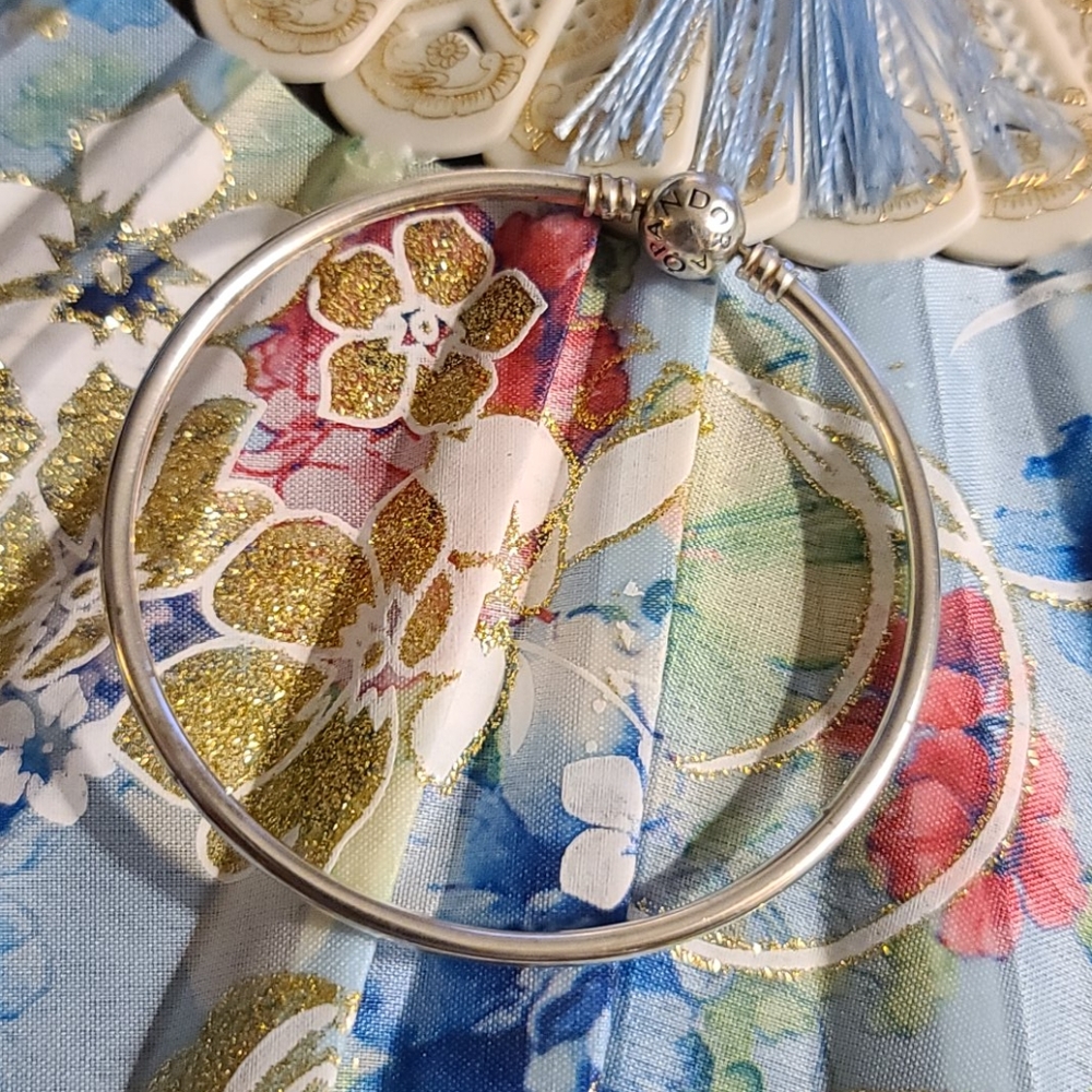 Sterling silver Pandora Bangle